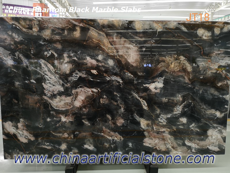 Tấm đá cẩm thạch đen bóng ma Trung Quốc
