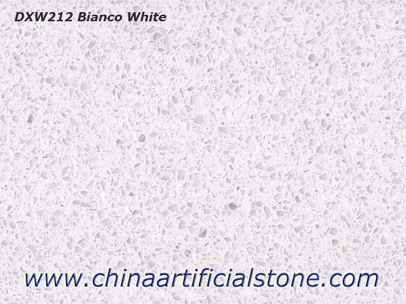 Bianco White Pure White Pure White Terrazzo Tiles and Slabs DXW212
