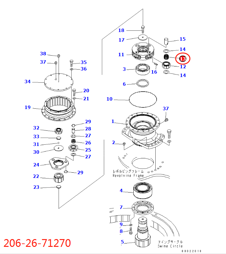 BỘ PHẬN Komatsu