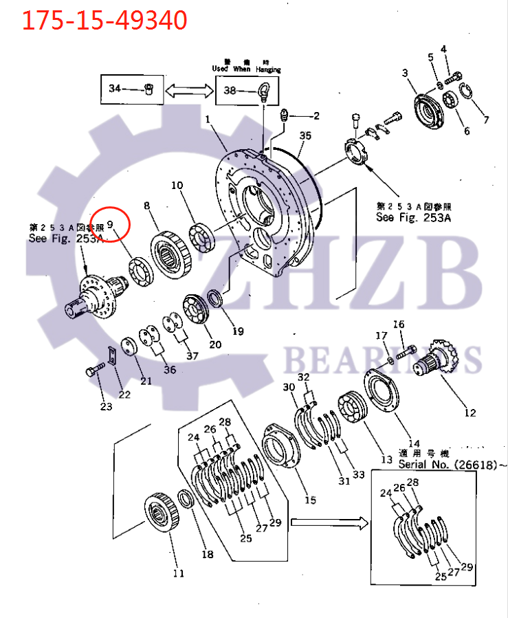 CÁC BỘ PHẬN CỦA Komatsu