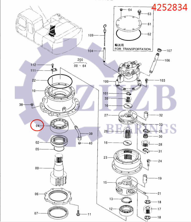 Bộ phận máy xúc