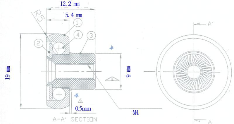 kích thước con lăn cửa tắm trượt