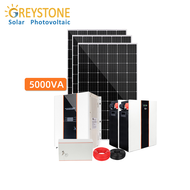 Hệ thống năng lượng mặt trời ngoài lưới 5KVA (5KW) Sử dụng cho khu dân cư
