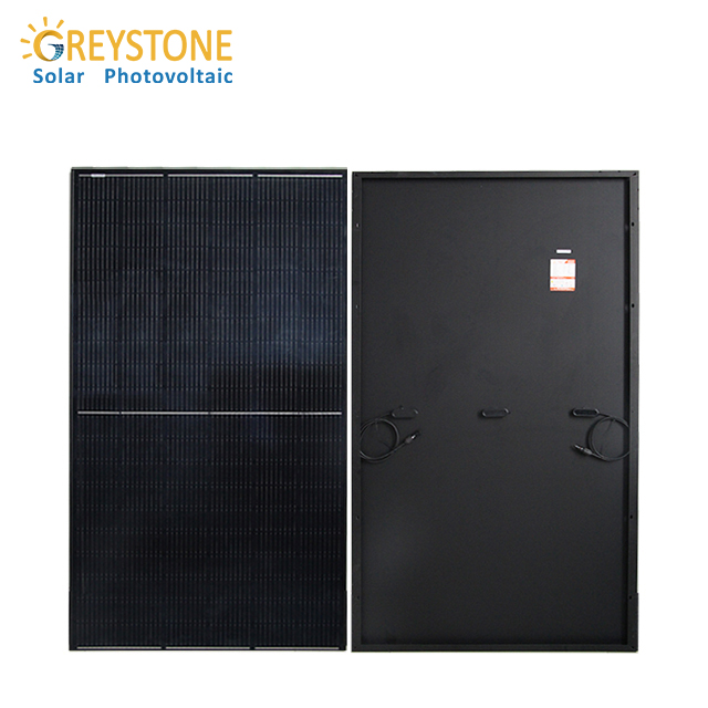 Greystone All Black Mô-đun năng lượng mặt trời đen Bảng điều khiển năng lượng mặt trời đơn
