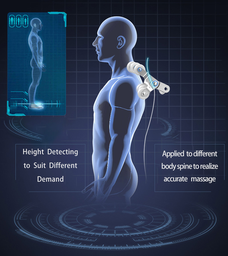 Ghế massage Deluxe tự động phát hiện cơ thể