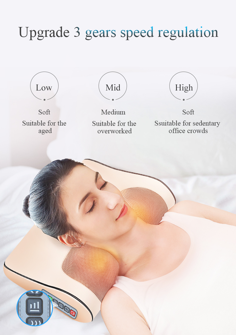Gối massage khi ngủ