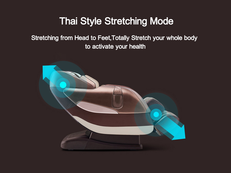 Ghế massage 3D kéo dài phong cách Thái