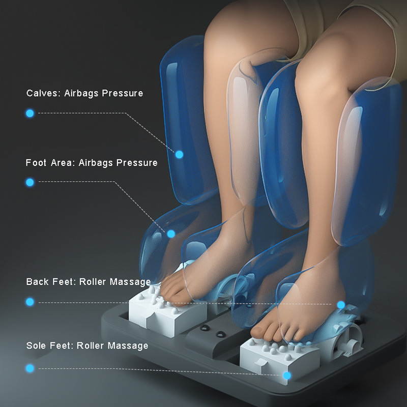 Ghế massage con lăn chân đế
