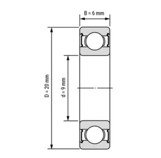 Đặc điểm kỹ thuật vòng bi 699-ZZ