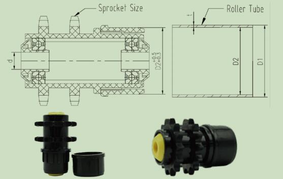 Plastic Double Sprocket 